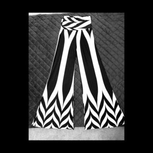 Black and white palazzo pants